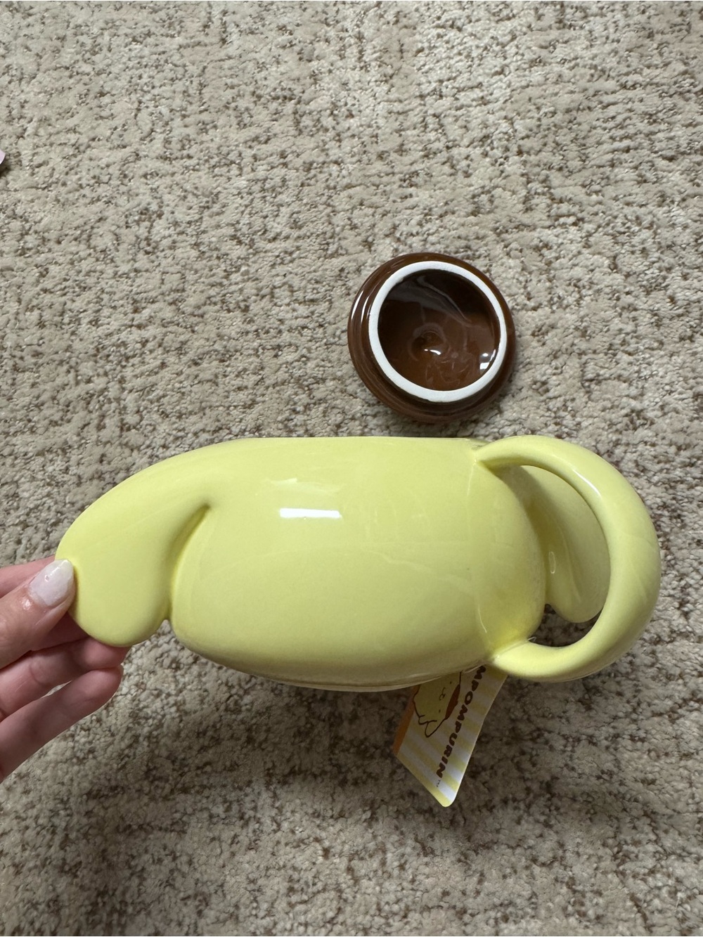 Sanrio Ceramic Character Mugs in Yellow, Green, Pink, White, and Cream - Picture 9 of 11